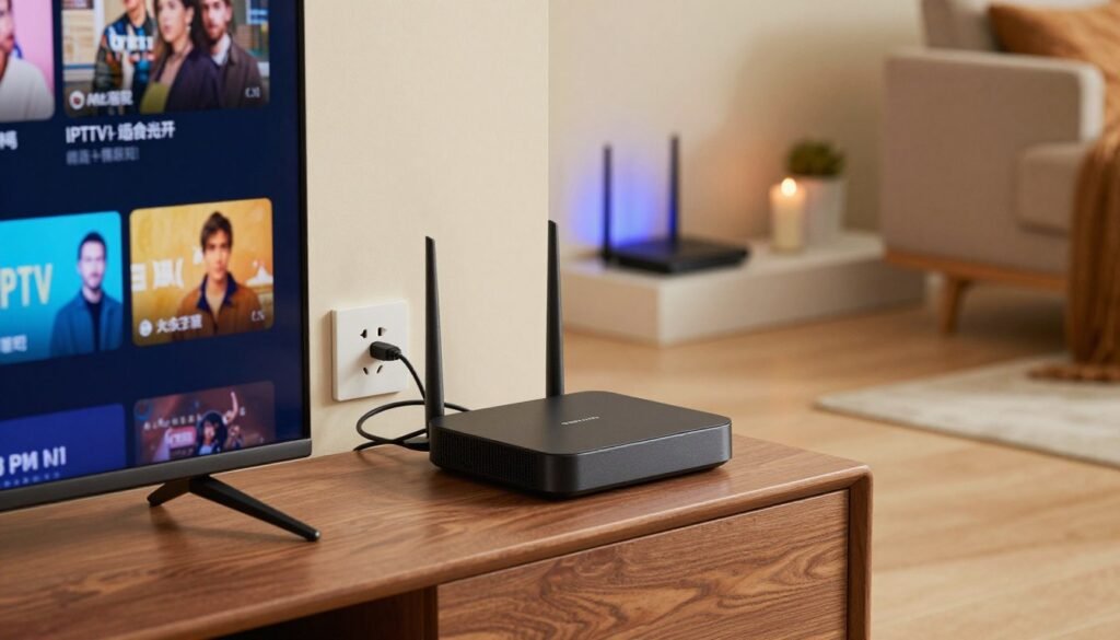 internetverbinding en set-top boxes voor IPTV